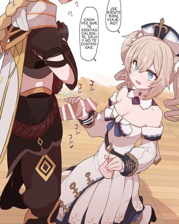 Barbara-chan no Tekoki Handkerchief Shasei (Genshin Impact)