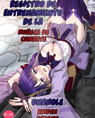 Registro de entrenamiento de la muneca de combate onahole Raiden Shogun (Genshin Impact)