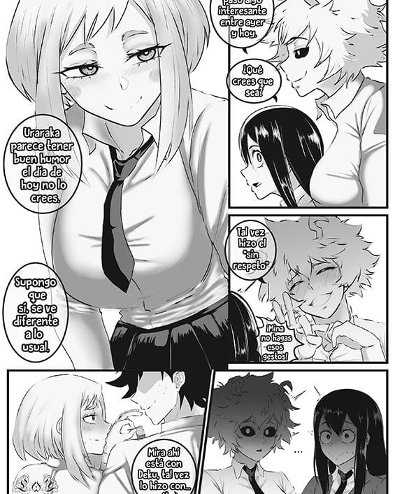 Doujinshi en español de Izuku Midoriya, Ochako Uraraka de My Hero Academia | Boku No Hero Academia