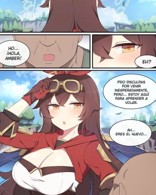 Doujinshi en español de Amber de Genshin Impact