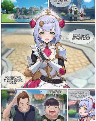 Doujinshi en español de Aether, Noelle de Genshin Impact