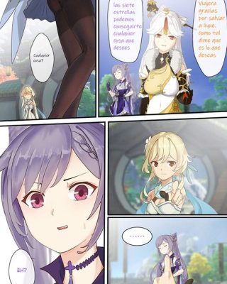 Doujinshi en español de Keqing, Lumine de Genshin Impact