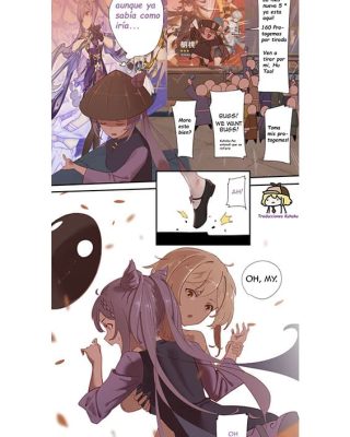 Doujinshi en español de Ganyu, Keqing, Lumine de Genshin Impact