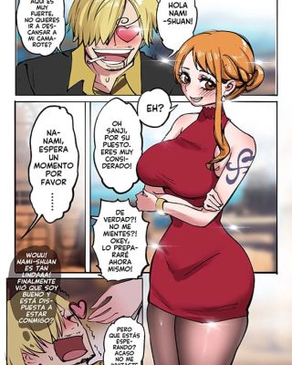 Doujinshi en español de Boa Hancock, Nami, Sanji Vinsmoke de One Piece