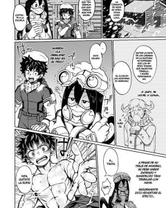 Doujinshi en español de Izuku Midoriya, Tsuyu Asui de My Hero Academia | Boku No Hero Academia