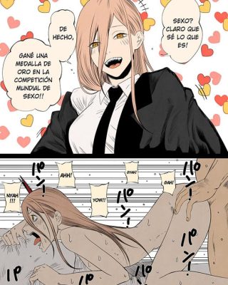 Doujinshi en español de Kobeni Higashiyama, Makima, Power, Reze de Chainsaw Man