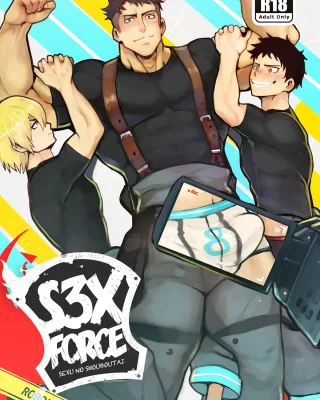 Doujinshi en español de Akitaru Oubi, Arthur Boyle, Shinra Kusakabe, Takehisa Hinawa, Vulcan Joseph de Enen No Shouboutai | Fire Force