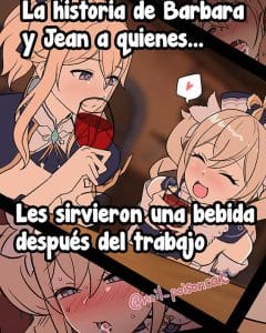 Doujinshi en español de Barbara Pegg, Jean Gunnhildr de Genshin Impact