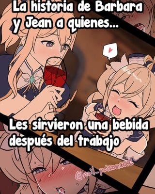 Doujinshi en español de Barbara Pegg, Jean Gunnhildr de Genshin Impact