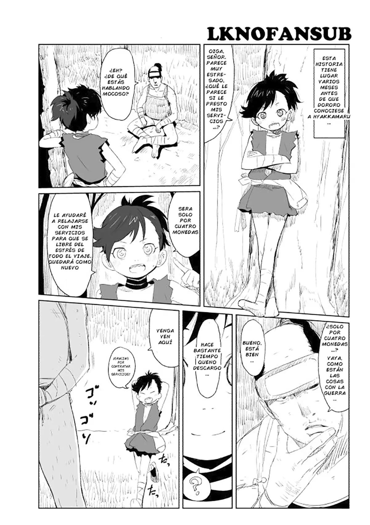 Dororo xxx, Dororo xxx, Dororo Rakugaki Echi Manga (Dororo), pagina 1