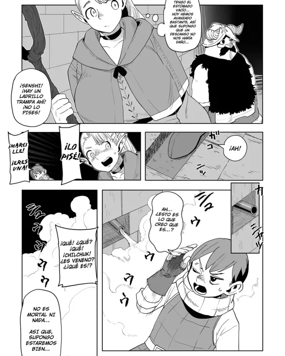 Dungeon Meshi xxx, Chilchuck Tims xxx, Laios Thorden xxx, Marcille Donato xxx, Senshi xxx, Dungeon Meshi – Hatsujo Torappu no Kaishoho (Dungeon Meshi), pagina 1