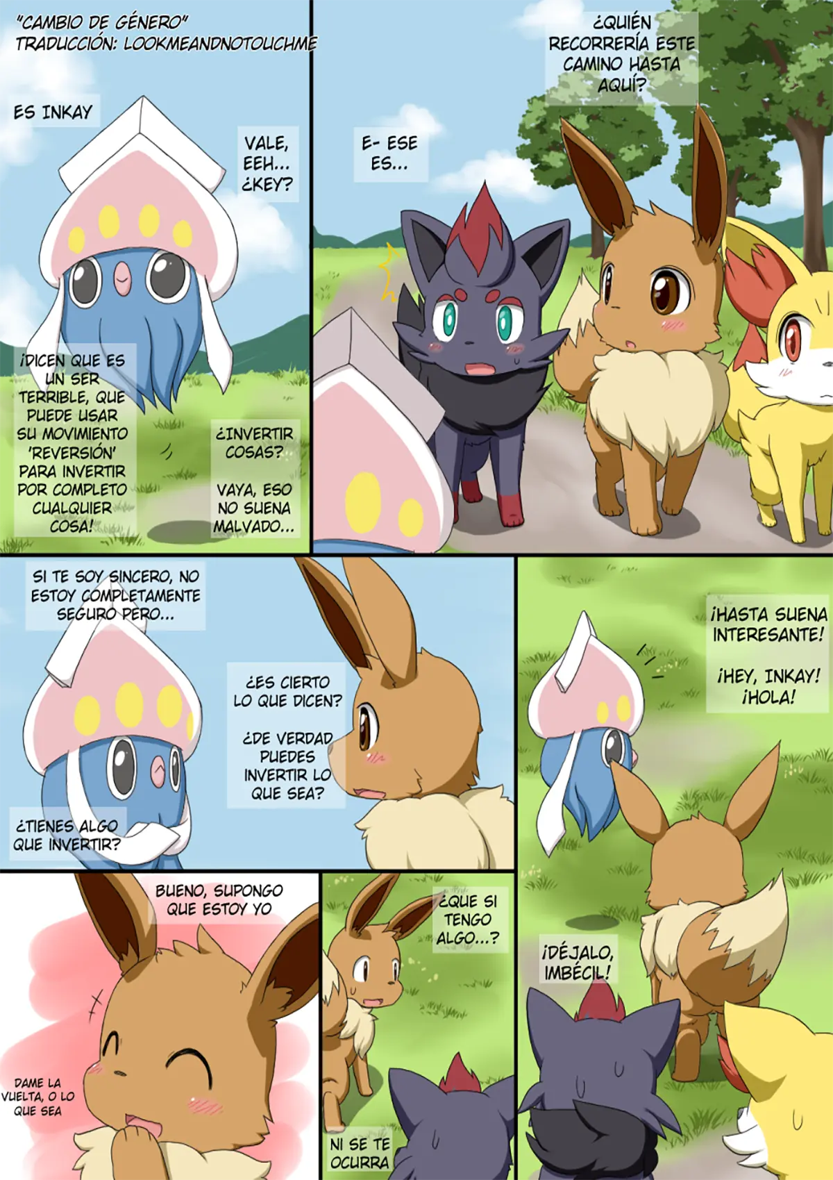 Pokemon | Pocket Monsters xxx, Eevee xxx, Fennekin xxx, Zorua xxx, Nyotaika (Pokémon), pagina 1
