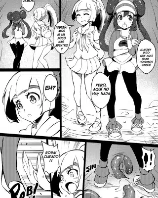 Doujinshi en español de Lillie, Muk, Rosa de Pokemon | Pocket Monsters