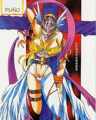 Doujinshi en español de Angewomon, Kari Kamiya | Hikari Yagami, Ladydevimon de Digimon