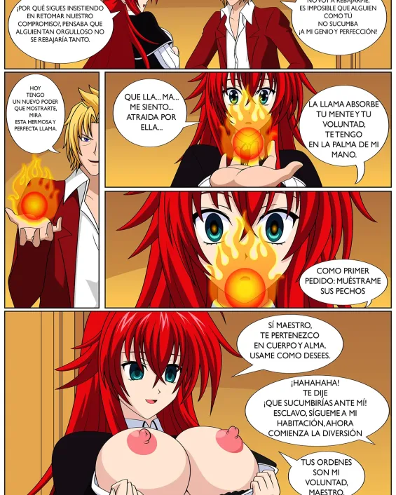 Highschool DxD xxx, Akeno Himejima xxx, Asia Argento xxx, Rias Gremory xxx, Riser Phoenix xxx, DxD Comission for Masta (Highschool DxD), pagina 1