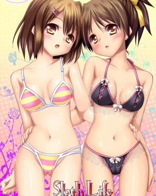 K-ON! xxx, Ui Hirasawa xxx, Yui Hirasawa xxx, Sloth Life (K-ON!), pagina 1