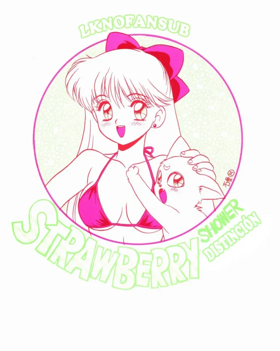 Sailor Moon | Bishoujo Senshi Sailor Moon xxx, Sailor Jupiter | Makoto Kino xxx, Sailor Mars | Rei Hino xxx, Sailor Mercury | Ami Mizuno xxx, Sailor Moon | Usagi Tsukino xxx, Sailor Venus | Minako Aino xxx, STRAWBERRY SHOWER Tokubetsu Furoku (Bishoujo Senshi Sailor Moon), pagina 1