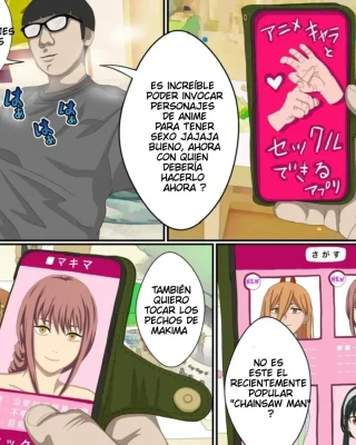 Anime Chara to Seckle Dekiru Appli ''Makima Hen'' (Chainsaw Man)