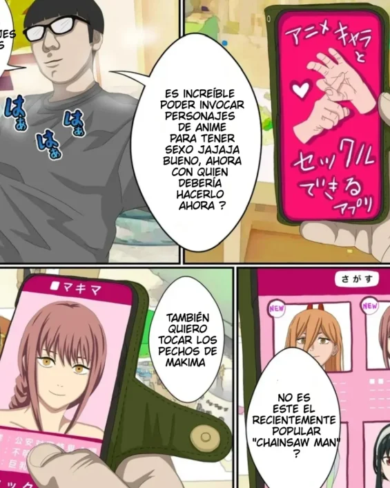 Anime Chara to Seckle Dekiru Appli ''Makima Hen'' (Chainsaw Man)