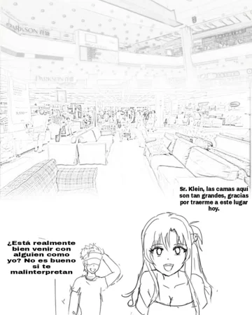 Asuna y Klein van a comprar una cama (Sword Art Online)
