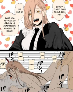 Doujinshi en español de Kobeni Higashiyama, Makima, Power, Reze de Chainsaw Man