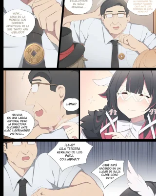 Doujinshi en español de Columbina Hyposelenia de Genshin Impact
