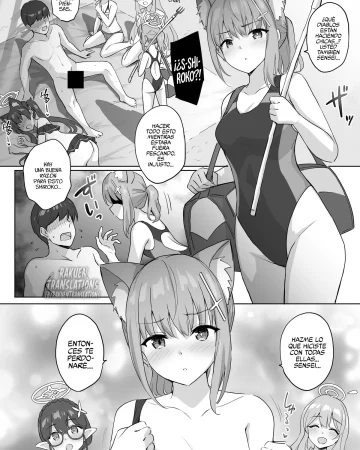 Shiroko to Mizugi Ecchi (Blue Archive)