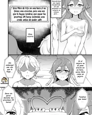 Yanfei and Traveler Trapped in An Unexplored Region (Genshin Impact)