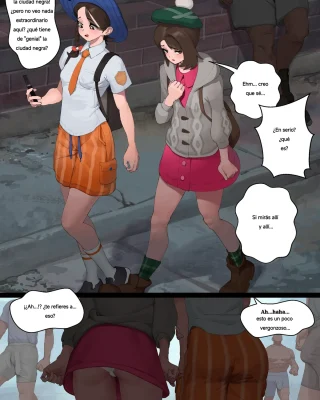 Gloria and Juliana visit Black City (Pokemon)
