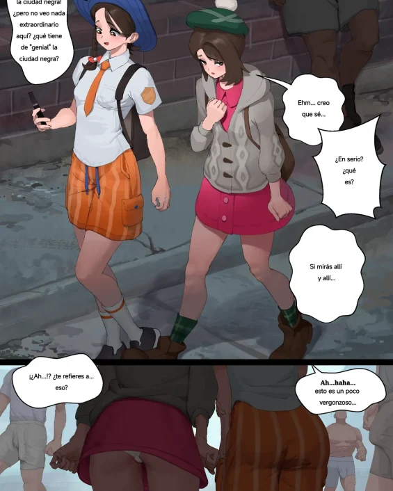 Gloria and Juliana visit Black City (Pokemon)