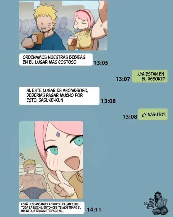 Naruto to Sakura no Jounetsuteki na Kyuuka｜Vacaciones Apasionadas De Naruto Y Sakura (Naruto & Boruto)