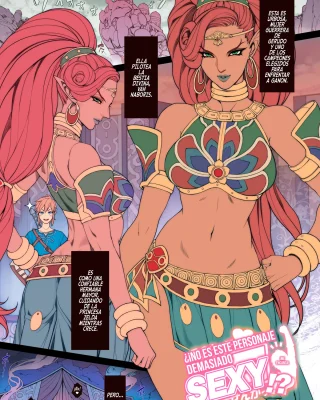 Rakugaki Ero Manga, Breath of the Wild no Urbosa-sama! | Random Porn Manga, ¡Urbosa de Breath of the Wild! (The Legend of Zelda: Breath of the Wild)
