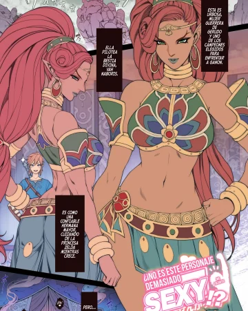 Rakugaki Ero Manga, Breath of the Wild no Urbosa-sama! | Random Porn Manga, ¡Urbosa de Breath of the Wild! (The Legend of Zelda: Breath of the Wild)